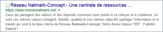 Résultats de recherche Firefox